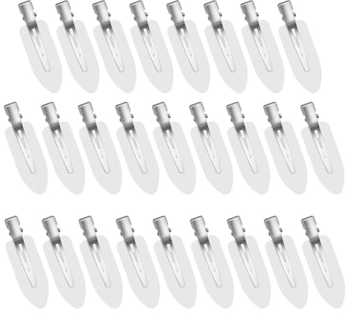 ZEVONDA 26 PCS Sin Pinzas para Cabello - Sin Pinzas para Cabello Dobladas Clips de Peinado para Niñas Horquillas para Niñas Mujeres (blanco)