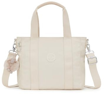 Kipling ASSENI MINI Kleine Tragetasche, Tragetaschen, Beige Pearl (Weiß)