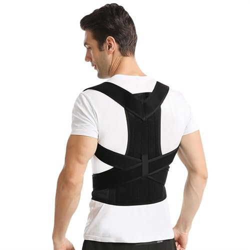 Atmungsaktive Haltungskorrektur für Männer und Frauen, volle Rückenbandage, Buckelgürtel, Wirbelsäule, Lendenwirbelsäule, Stützgürtel, Therapie-Korsett, Schulter, Hals, Schlüsselbein, Taille, Schmerz