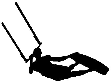 Rakelfix Surfer Kitesurfer Typ 2 20 cm Aufkleber Sticker Autoaufkleber Wandtattoo Surf Kite Surfen Wassersport Fun Sea