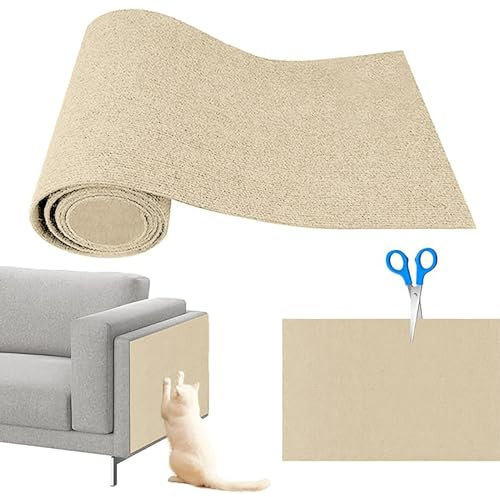 Kratzmatte Katze,Kratzmatte Selbstklebend,Kratzschutz Sofa Katze, Kratzbretter Katze,Kratzbrett Katzen Wand, Katzenkratzmatte, AntiKratz Tape für Möbel Couch Sofa Wand Tür Schutz