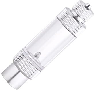 Hohopeti Aquarium Bubble Counter Non-return Valve Single Head Quick-screw Design for Accurate Carbon Dioxide Measurement Plant Tanks