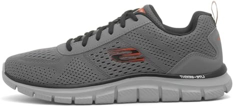 Skechers Herr Track LESHUR sneakers, Träkol, 10 UK, Träkol, 45 EU