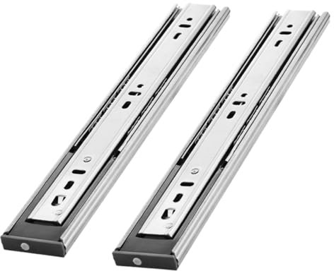 Purzen Edelstahl-Schubladenschiene mit verdickter Pufferdämpfung und DREI Abschnitten Schublade Schublade Schublade Schublade Schublade Schublade Schublade Schublade,10 inches 25CM
