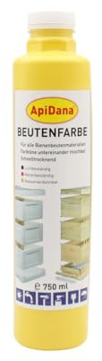 Beutenfarbe 750 ml Beutenschutzfarbe Schutz Bienenbeuten 5m²/ltr. Imkerei Imker Bienen, Gelb (750ml)