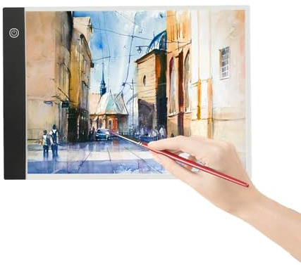 Leuchttisch A3 LED Licht Pad magnetischer Leuchtkasten dimmbares Zeichenbrett mit USB Kabel Copy Board zum Zeichnen Malen Skizzieren Animation Kopieren, 35,5 x 23,5 x 0,4 cm (A4)