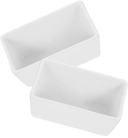 UTHCLO Porta Bustine Di Zucchero in Ceramica e Zuccheriera in Porcellana, Contenitore Da Cucina Multifunzionale, 2 Pezzi 170ml, Elegante Per Postazione Caffè e Tavolo Da Pranzo