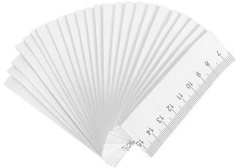 SEWOART Lot de 100 rubans à mesurer jetables en papier pour usage médical et utilisation - Règle double face pour mesurer la tête - Facile à lire et indispensable pour les hôpitaux