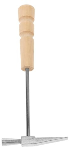 Milisten Kalimba für Zuverlässiges Stimmen Stimmhammer mit Holzgriff und Edelstahl Praktisches Musikzubehör für Musiker Unterwegs