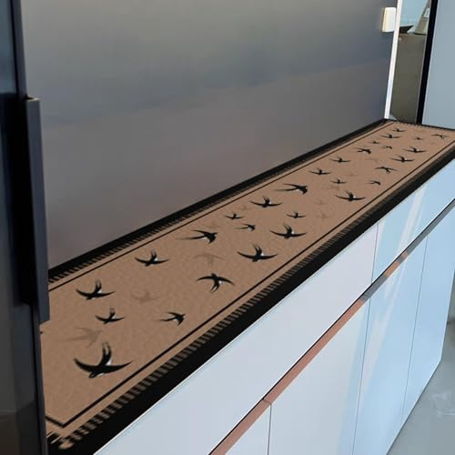 DUBTEDHOU PVC padiglione finestra stretta, Tappetino di protezione for davanzali in PVC e pelle, tagliato su misura, diverse misure(170x40cm (66 7/8 x15 3/4))