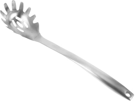 VICASKY Cucchiaio per Pasta in Acciaio Denti Mestolo Spaghetti per Cucina Domestica e Ristoranti Accessorio e Resistente per Filtrare Noodles