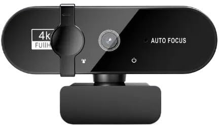 AYJYZHIAG Webcam 4K 1080P Mini telecamera 2K Full HD con microfono 30fps USB Web Cam for auto PC Laptop Videocamera for riprese(4K set)