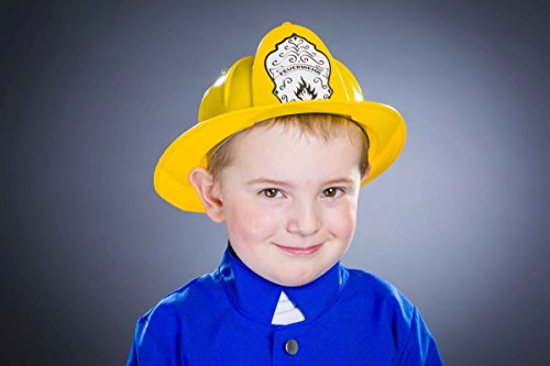 Party-Chic Feuerwehr-Helm gelb, Größe variabel