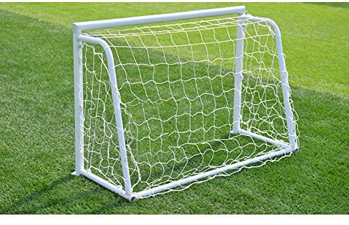 GLOGLOW Fußball-Polypropylen-Netz, 2,4 x 1,2 m, Grün / Gelb / Blau, tragbar und langlebig