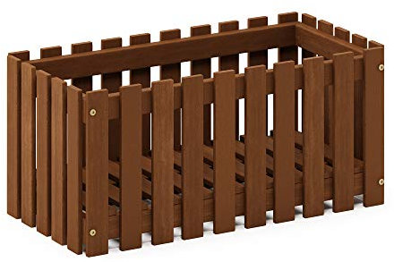 Furinno Tioman Fioriera, in Legno, 30.23 x 30.48 x 62.99 cm, Naturale