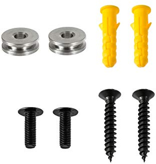 Soundbar Wall Mount Metal Hug Rings + Screws + Wall Anchors, Sturdy Hang Soundbar Wall Bracket Mounting Hardware Kit for Samsung HW-N950 HW-MS750 HW-MS751 HW-MS650 HWMS650 Subwoofer Speaker