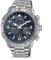 Citizen Montre à Quartz Radio Controlled, Eco Drive, Bleu, 20 ATM, JY8100-80L