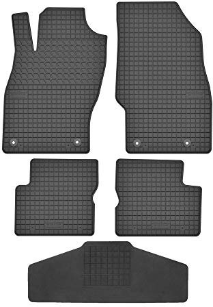 Fußmatten vorne 2er Set für Opel Adam 2012-2019 Gummi Gummimatten