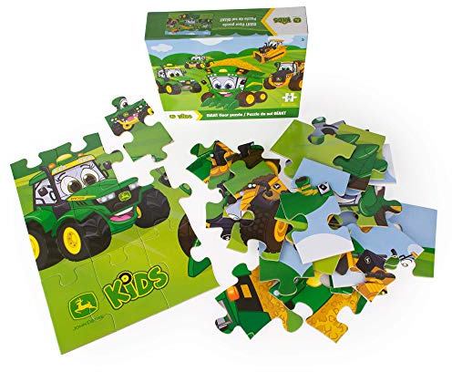 John Deere 47281 Bodenspiel | Große, langlebige Teile, Bauernhof-Thema, Lernspielzeug, Bauernhofspielzeug und Kinderpuzzles, ab 3 Jahren