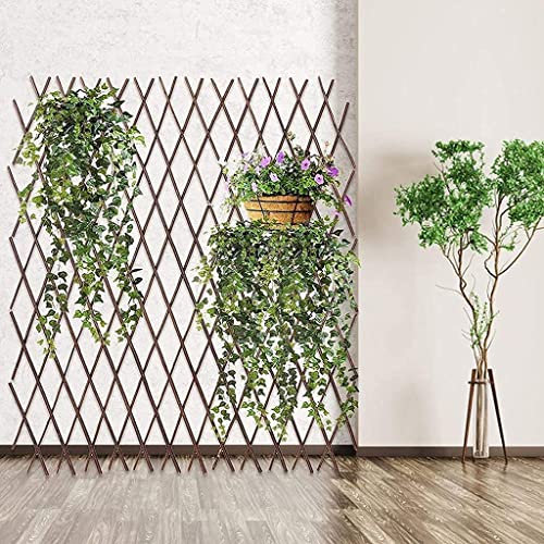 GXBCS Beeteinfassung Zaun Zierzaun Palisaden Für Garten Palisade Rasenkante Garten Zierzaun, Holzgitter ausziehbar, freistehendes Holzgitter verstellbar, bis zu 200 cm für Garten Balkon Terrasse 103