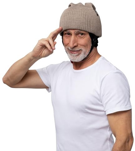 Ribcap Lenny Medizinischer Schutzhelm – Sicherer und Stilvoller Kopfschutz für Sturzgefährdete | Braun | Groß 59-61 cm | Ideal für Epilepsie, Erwachsene, Senioren und alle Aktivitäten