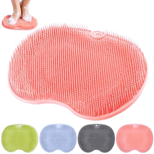 Fuß Massagegerät, Rückenschrubber für Dusche, Rückenkratzer, Rutschfestes | Rutschfestes Silikon Massagepad, Massagegerät für Füße, Fusswaschmatte für Dusche, Rückenbürste mit Saugnapf für Beruhigend