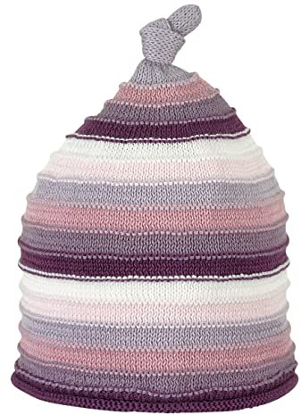 Sterntaler Baby - Mädchen Strickmütze Baby Strickmütze Streifen, Rosa, 45