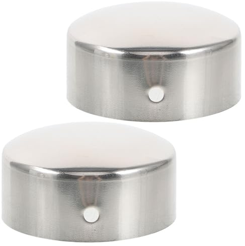 DOITOOL Handrail End Caps 2Pcs Tube Plugs Protective Fittings for Banister Rail Brackets Stair Rail End Caps Accessories for Outdoor and Indoor Use