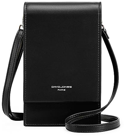 David Jones - Women's Mobile Phone Shoulder Bag - Small Shoulder Bag - Elegant Mini Satchel Bag - Faux Crocodile Leather - City Work Travel Evening