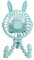 Ventilador para Cochecito de bebé, Ventilador para Cochecito con Clip de Trípode Flexible de Mano con Luz Nocturna LED, Mini Ventilador Portátil de 3 Velocidades para Cuna (BLUE)