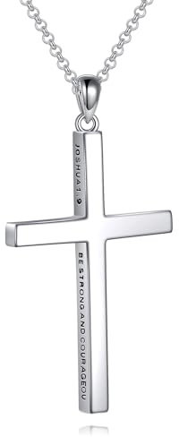 POPLYKE Kreuz Kette 925 Sterling Silber Jesus Kruzifix Kette Christian Halskette Männer St Michael St Benedikt St George kette Amulet Medal Schmuck 18-22