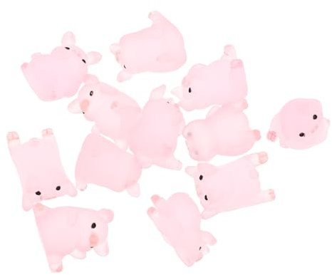 TOPBATHY 48stücke Handytaschen Charms Süße Kleine Schweinchen Aus Harz Für Kreative Bastelprojekte Ornamente Für Handyhüllen Und Fotoalben Niedliche Deko-accessoires