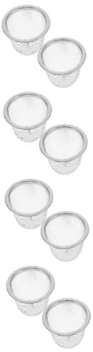 ABOOFAN 8 Pièces théière passoire infuseur à thé tamis à farine filet de vidange pour théière boule à thé pour thé en vrac bouilloire passoire à thé infuseur de Acier inoxydable