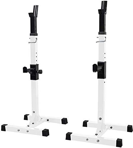 HAVVMK Klappbare Hantelbank, Fitness-Kniebeugenständer, Standard, 42-64 Zoll, Kniebeugenständer aus massivem Stahl, Langhantel-Freihandbank, tragbare Racks, Ständer, Max