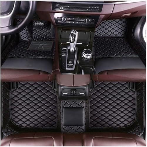 Kenzek Nach Maß Auto FußMatten für Volvo C30 C40 C70 S40 S60 S80 S90 V40 V50 V60 V90 XC40 XC60 XC70 XC90 V70II, wasserdichte rutschfeste PU Leder voller bedeckter Schutz Advanced Liners Schwarz