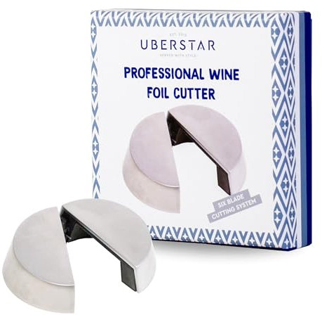 Professional Foil Cutter for Wine Bottle Tops / 6-Rotary Blade Bottle Top Remover Tool