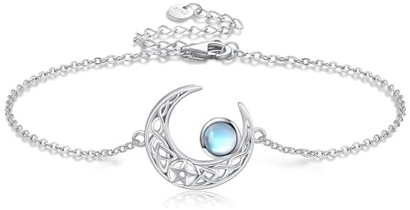 DAYLINLOVE Starfish/Vague/Tortue/Papillon/Mauvais Yeux/Lune/Dragonfly/Pain/Tennis/Bracelet paresseux en argent sterling 925 Bijoux Cadeaux, Eine Grösse, Argent sterling, Non applicable