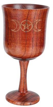 Alipis Heiliger Holzkelch Dekor Vintage Desktop Ornament Retro Stil Tischbecher Mit Aufbewahrungsfunktion Für Raum Und Büro