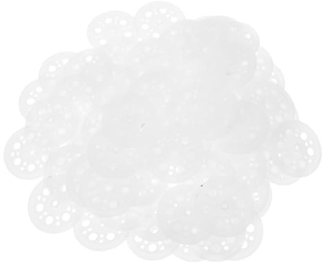 MAGICLULU 100piezas Arandelas de Plástico para Clavos y Tornillos Arandelas Planas de Polipropileno para Placas de Espuma y Yeso Fijación Aislamiento Térmico Insonorizado para Paneles