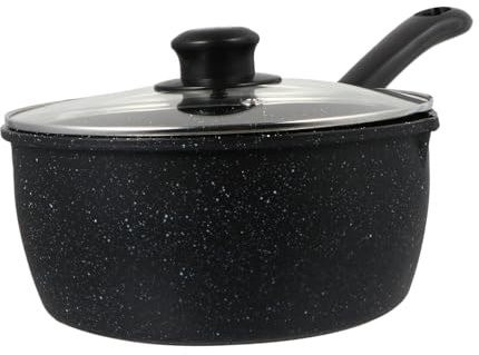 Olla de Leche de Hierro Negro con Diseño a Prueba de Fugas