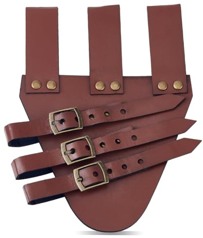 GORGECRAFT Fondina per Spada in Pelle Rinascimentale Fodero per Spada Cintura Medievale Fondina A Forma di Rana Supporto per Spada Marrone per Pugnale Cavaliere Pirata Costume da Cosplay