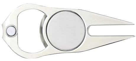 Zinklegierung Welle Divot Werkzeug - Magnetische Kugelmarkierung Reparaturgabel, Faltbare Pitch Gabel Design | Multifunktionaler leichter Ausrichtungsrillenreiniger, Ein Grünes Gadget Für Männer