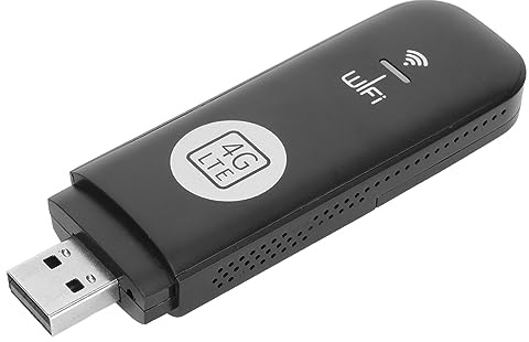 Sharainn 4G LTE USB Mobiles WLAN, Tragbarer WLAN-Router 150 Mbit/s 4G USB-Modem mit SIM-Kartensteckplatz für Laptop-Tablet-Reise-Hotspot-Sharing