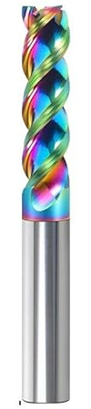 1/5/10 Stück DLC-beschichtete Schaftfräser Aluminium HRC65 3F Fräser Acryl Holz Kupfer Kunststoff Schneidwerkzeug CNC-Bearbeitungswerkzeuge(1PCS,3.0x9x4Dx50)