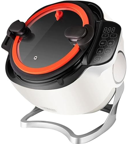 Automatic Cooking Machine - Multi-Function Stir-Fry Cooker with Non-Stick Surface and Touch Panel, Easy to Clean and Use