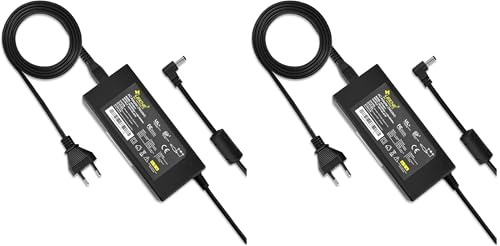 LEICKE Cargador ULL 12V 4A 48w Adaptador Fuente de Alimentación para Diversos Dispositivos como routers, Pico PSU, monitores y LCD, TFT, Luces LED | 5,5 * 2,5mm | 2 Años de Garantía (Paquete de 2)
