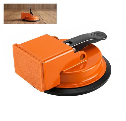 SLIAXINT Herramienta de Reparación de Suelos, ventosa naranja herramienta de fijación de suelo potente ventosa con ventosa para suelos de vidrio mármol y materiales compuestos
