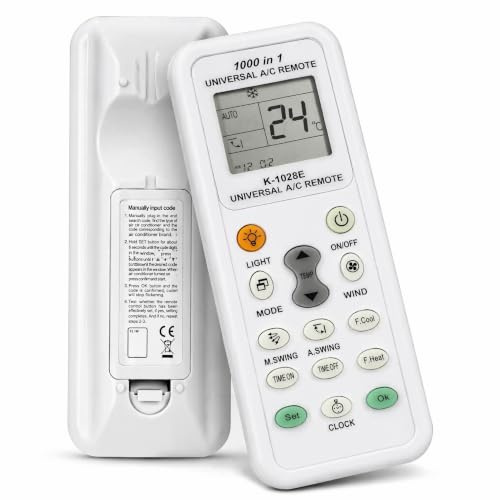 Telecomando Universale Climatizzatore, 1000 in 1 Telecomando Climatizzatori | Telecomando Digitale LCD, K-1028e Compatibile