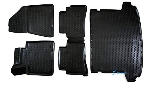 J&J AUTOMOTIVE | Allwetter TPE Gummimatten + Kofferraumwanne Set Für Sportage Ql 2016-2021, Anti-Rutsch, Geruchlos