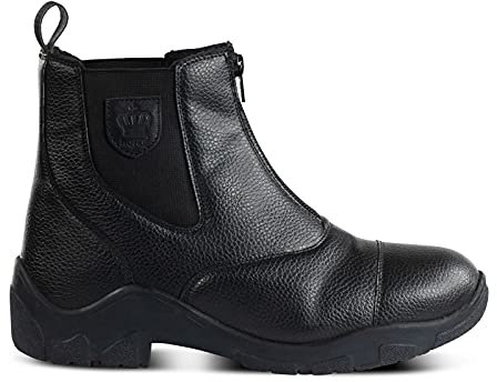 HORZE Damen Winter Reitstieflette Idaho, Winterreitschuhe gefüttert, Schwarz, 39